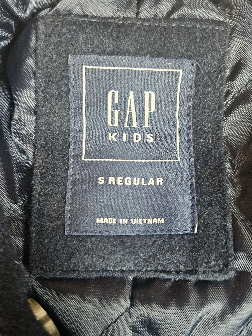 Gap Kids Wool Blend Peacoat Navy Blue